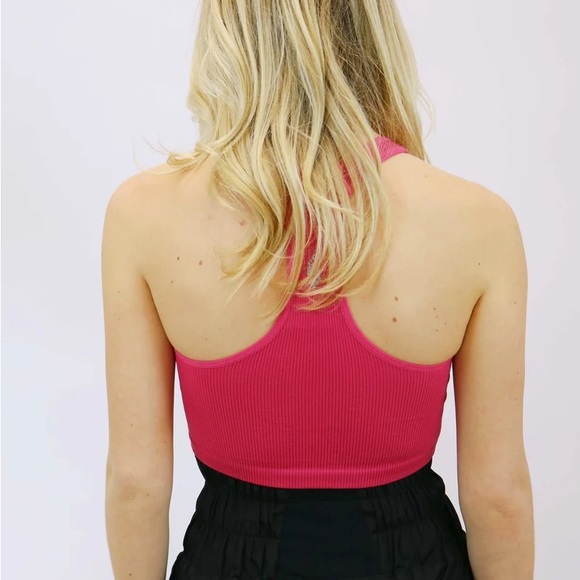 NWT Free People Free Throw Crop Top Passion Fruit - Picture 2 of 7